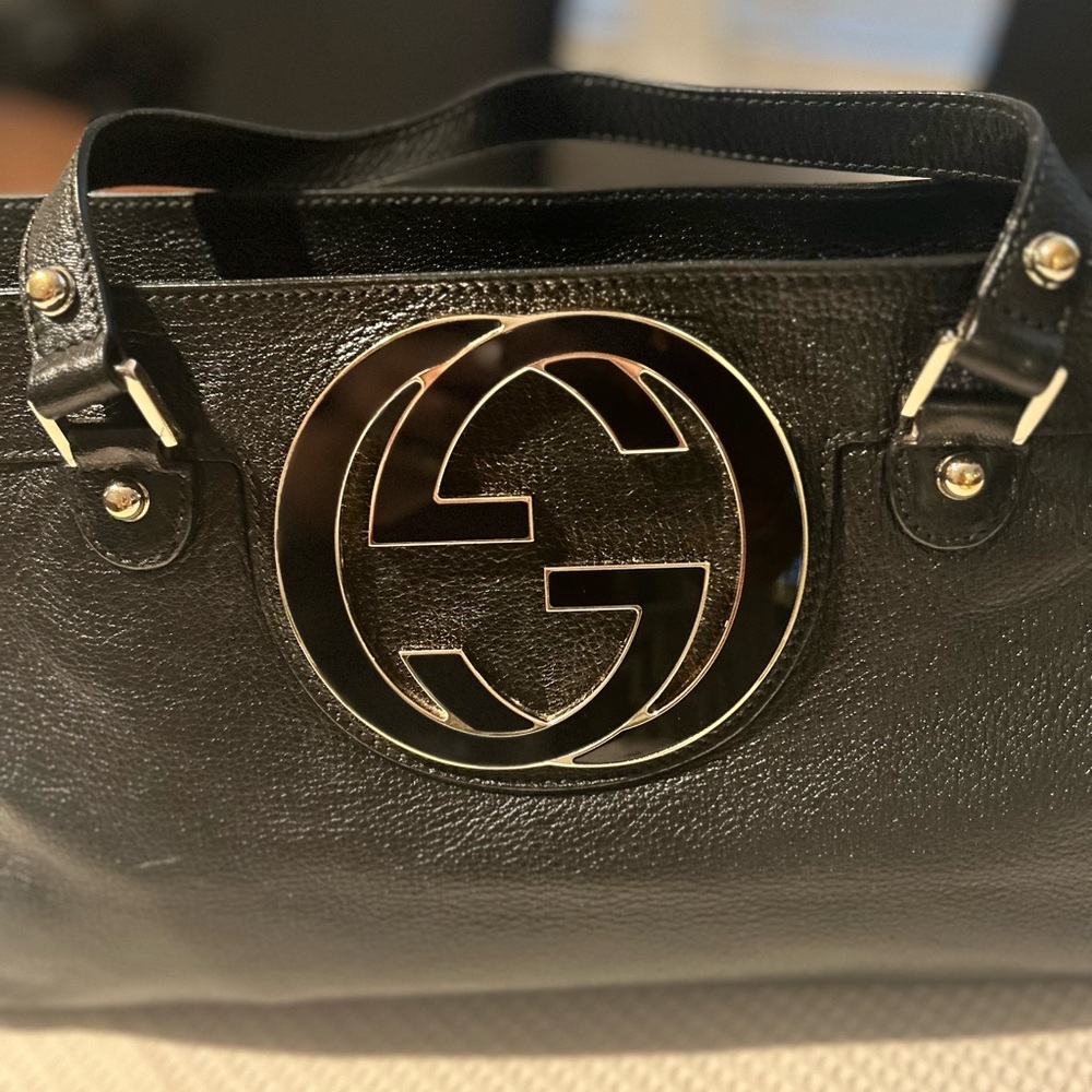 Gucci Black Leather Bag